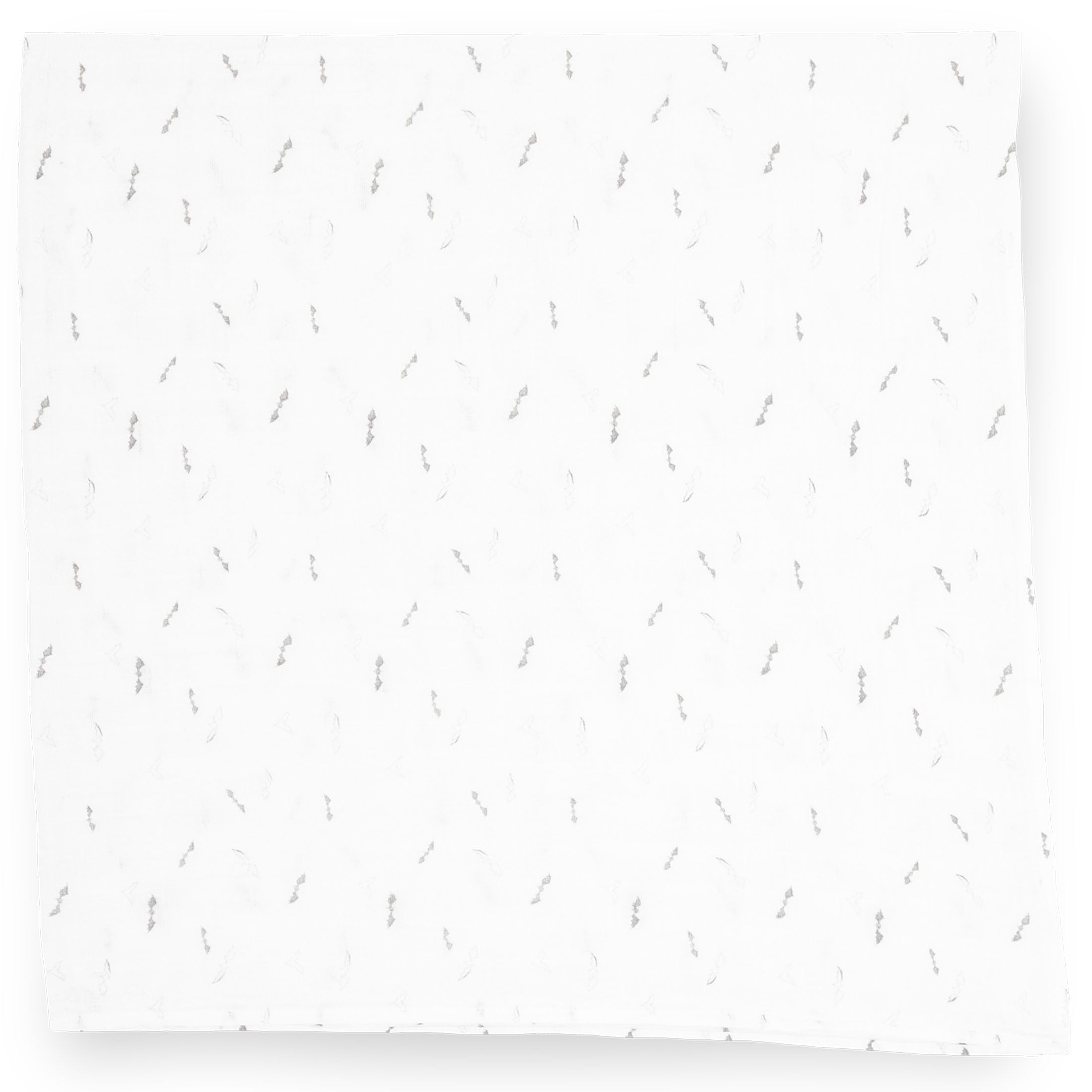 Little Unicorn - Premium 100% Baumwoll-Musselin Pucktuch - atmungsaktive Babydecke - handgemalte Designs - 1 Stück - 120 x 120 cm (Bats)