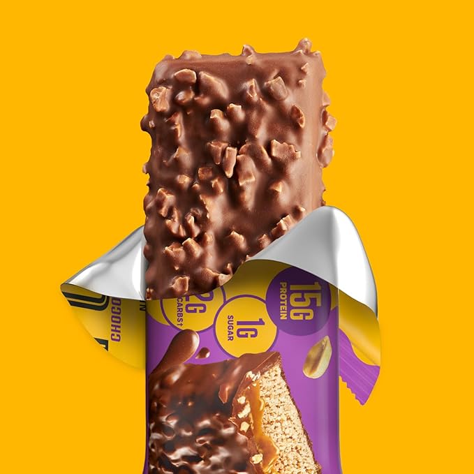 FULFIL Barras de Proteína, Chocolate Maní Caramelo, 12 Unidades miniatura 5