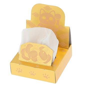 Amazon.co.jp: ヨンパ まねきねこ POPUP ゴールドBOXティッシュ