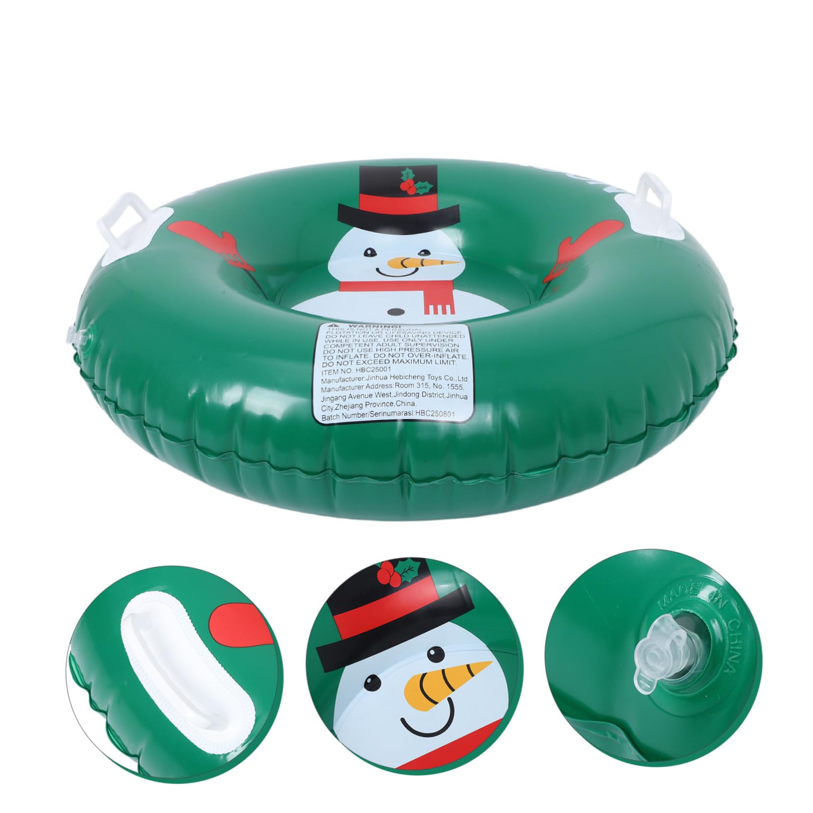 BESTonZON Tubo da Slittino Gonfiabile per Neve Ispessito Portatile con Maniglia Slitta da Neve per Esterni Adatta Ragazzo Ragazza Ragazza e Adulti