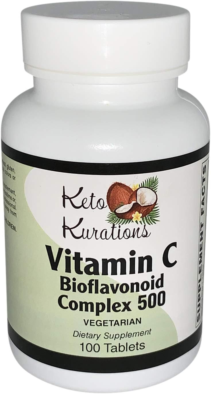Keto Kurations Vitamin C Bioflavonoid Complex 500 with Rose