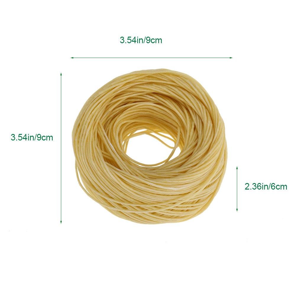 Image secondaire de Mèches pour Bougies Bio Mèche de Chanvre Biologique avec Revêtement Naturel à La Cire d'abeille Hemp Wick Non Blanchie pour Fabr