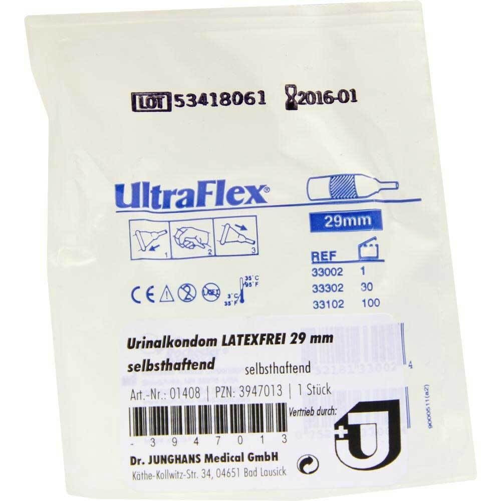 Urinalkondom 29 mm, latexfrei, selbsthaftend – 1 Stück, PZN-03947013