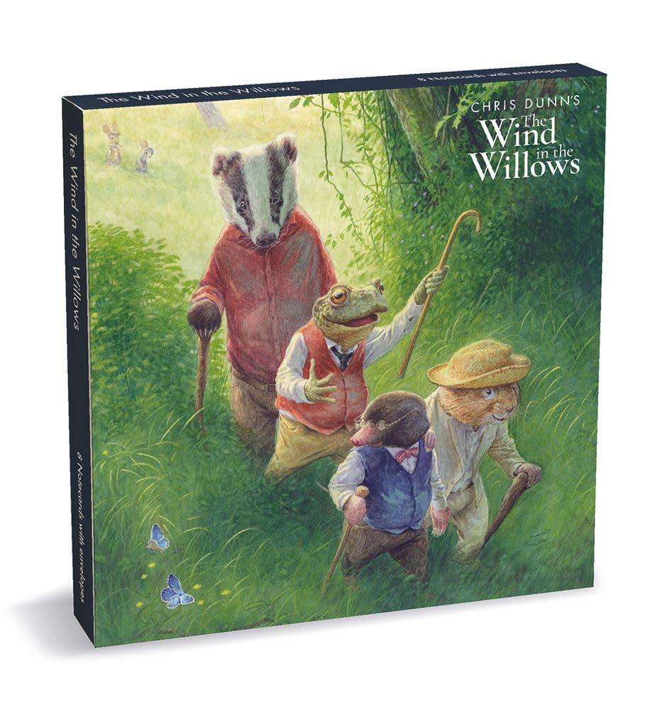 Museums & Galleries Wind in the Willows by Chris Dunn 8 Square Notecards Wallet