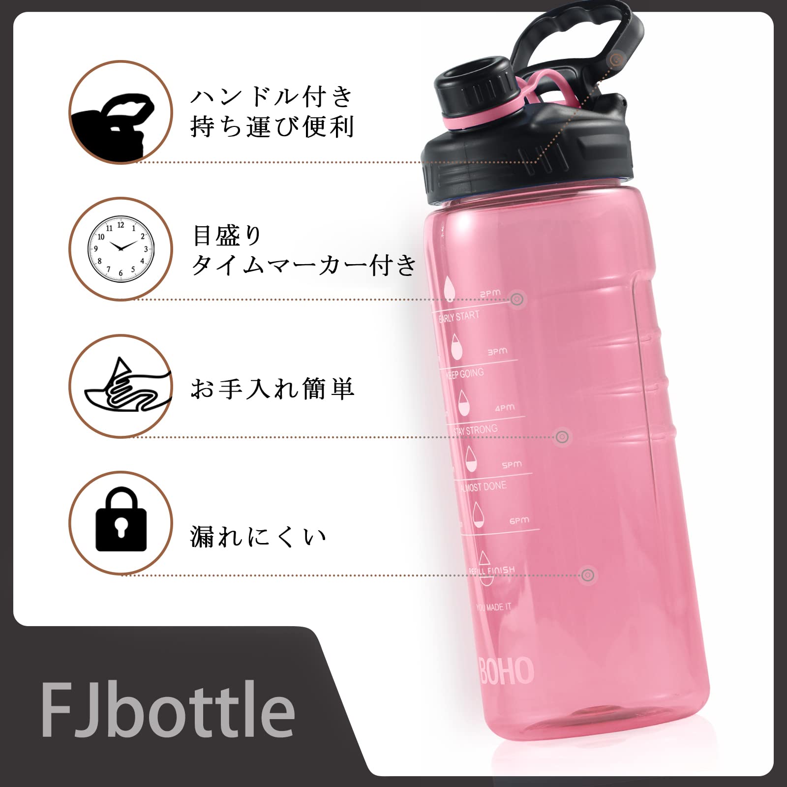 FEIJIAN FJbottle 2リットルウォーターボトルサムネイル2