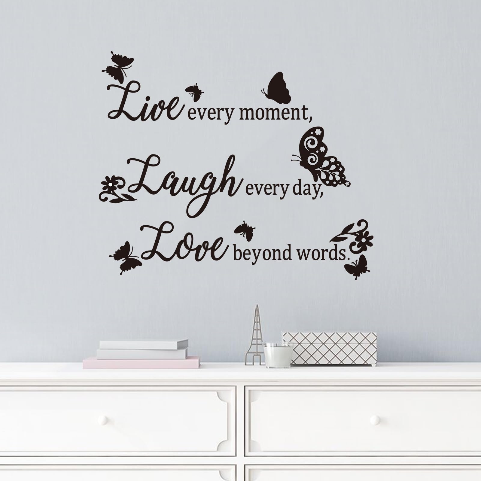 Motivational Home Wall Decals for Bedroom: Inspirational Family Quotes Vinyl Art Wall Stickers for Living Room Kitchen Apartment Bathroom - Image 4