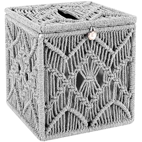 Nudiuhis Boho Tissue Box Cover Organizer Cover