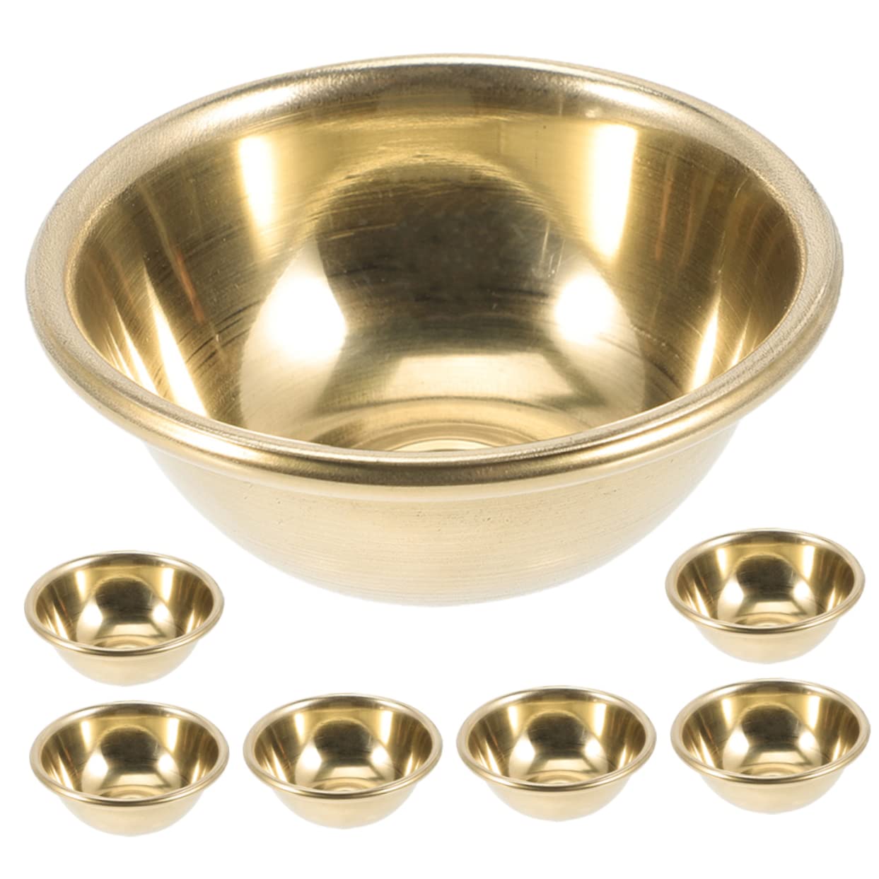 Cabilock 2 Set Di Ciotole Per Offerte Di Accessori Buddisti Ciotole Per Acqua Tazze Per Meditazione Per Tempio O Uso Domestico 7 Pezzi * 2