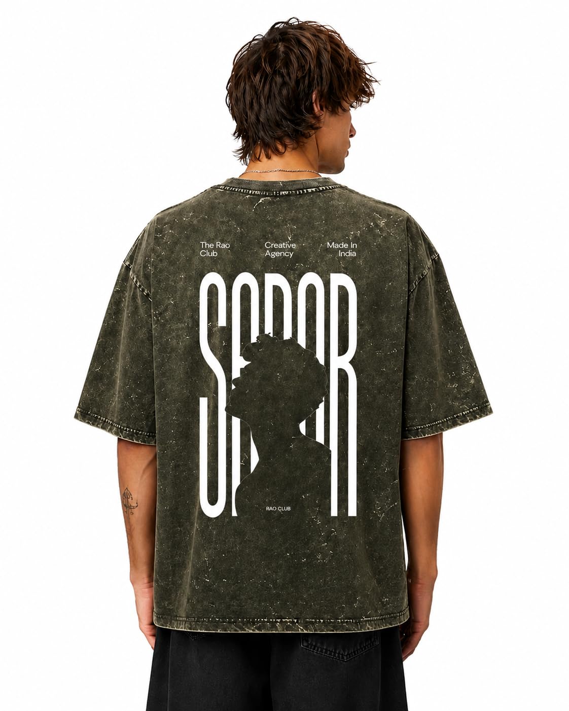 Unisex Acid Wash Oversized Tee SARAR-image-24