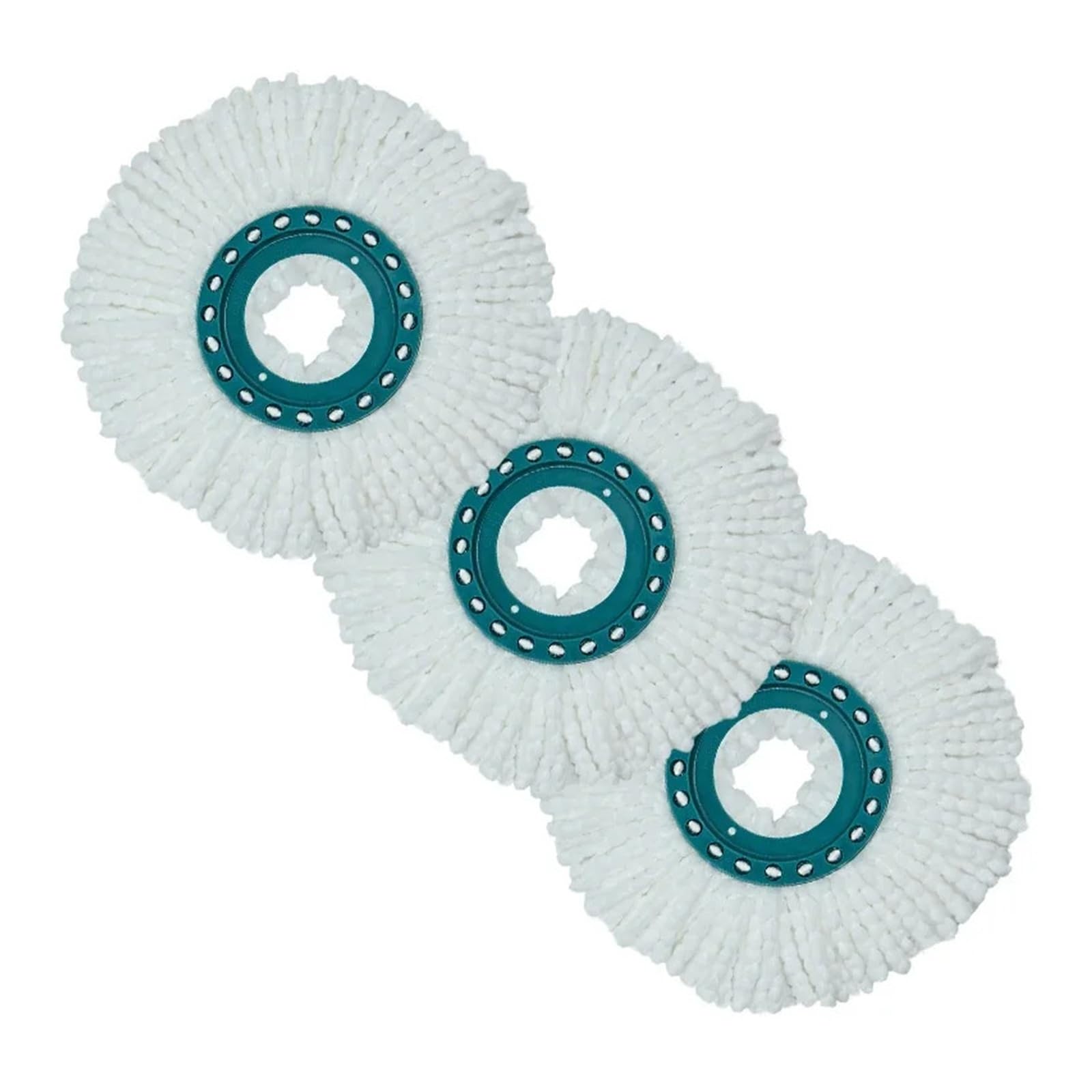 3 Cabezales De Repuesto De Microfibra For Mopa Giratoria Manos Libres, Compatibles Con Leifheit 52019/52052/52054/52023, Almohadilla Limpiadora De Microfregona Con Cabezales De Limpieza.