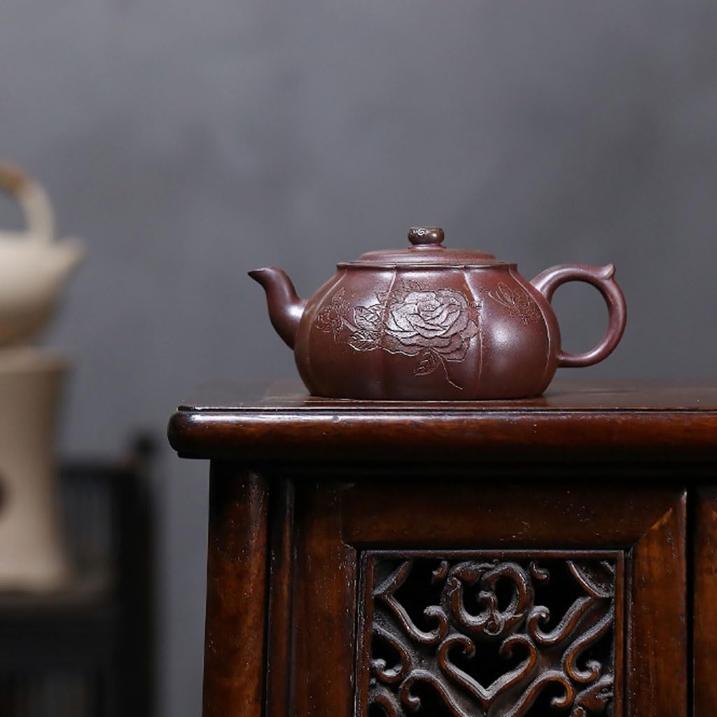 Tetera Infusiones Tetera De Cerámica Con Filtro For El Hogar, Estilo Retro, Hecha A Mano, Kung Fu Teapot