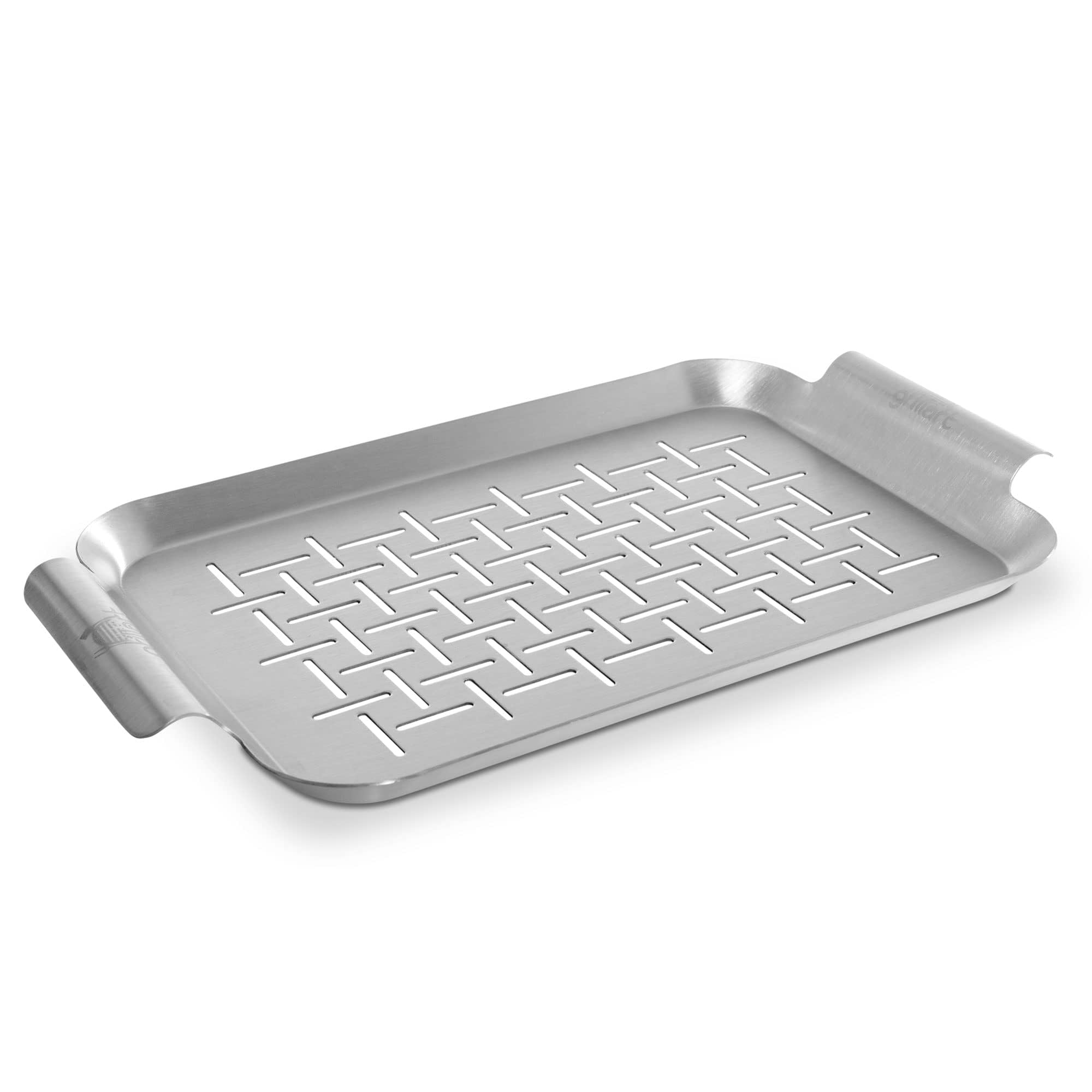 grillart® plat à griller en acier inoxydable de haute qualité utilisable comme panier à légumes, panier à poisson et plat pour brochettes - poêle particulièrement durable