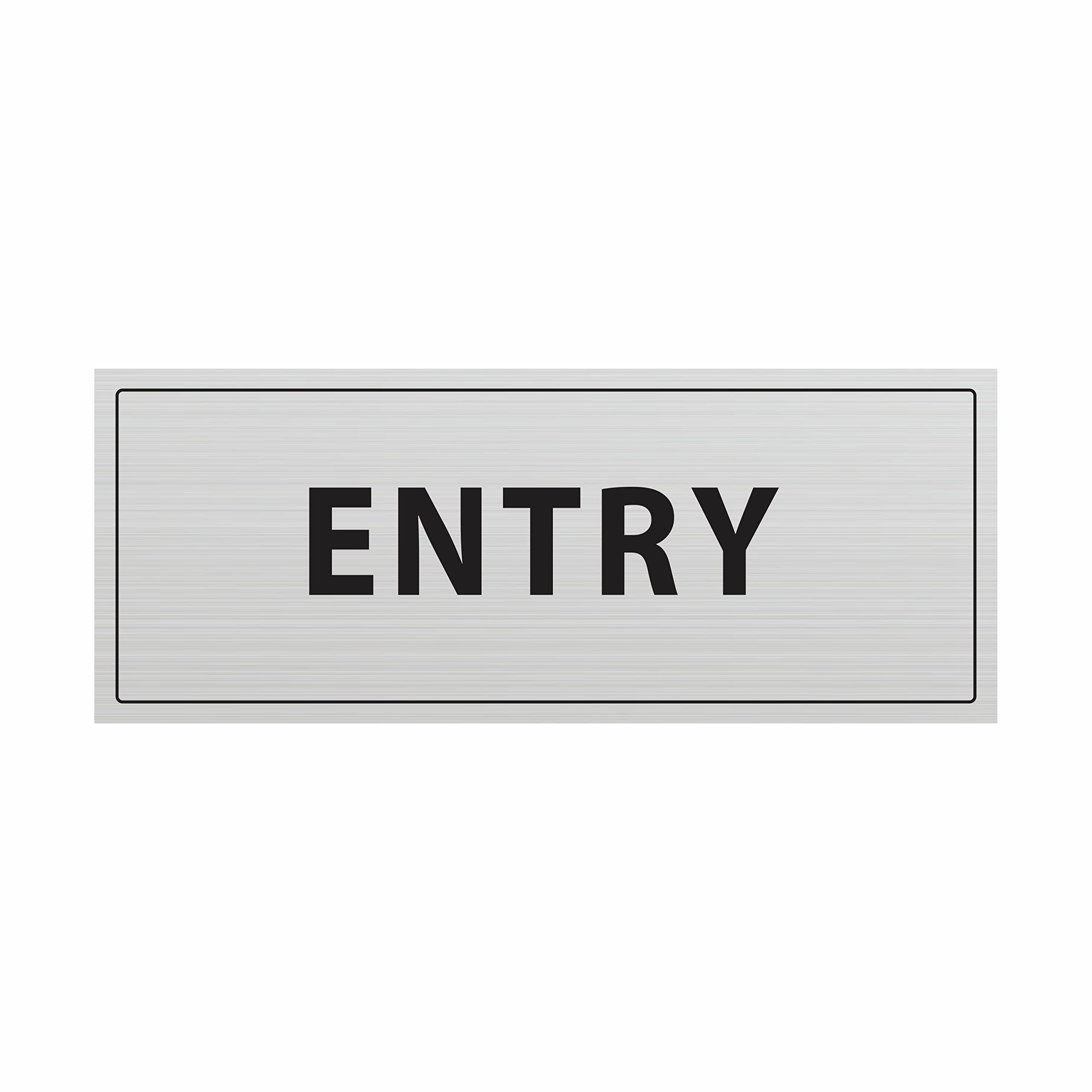 Anne Print Solutions® Entry Steel Self Adhesive Metal Safety Sign ...