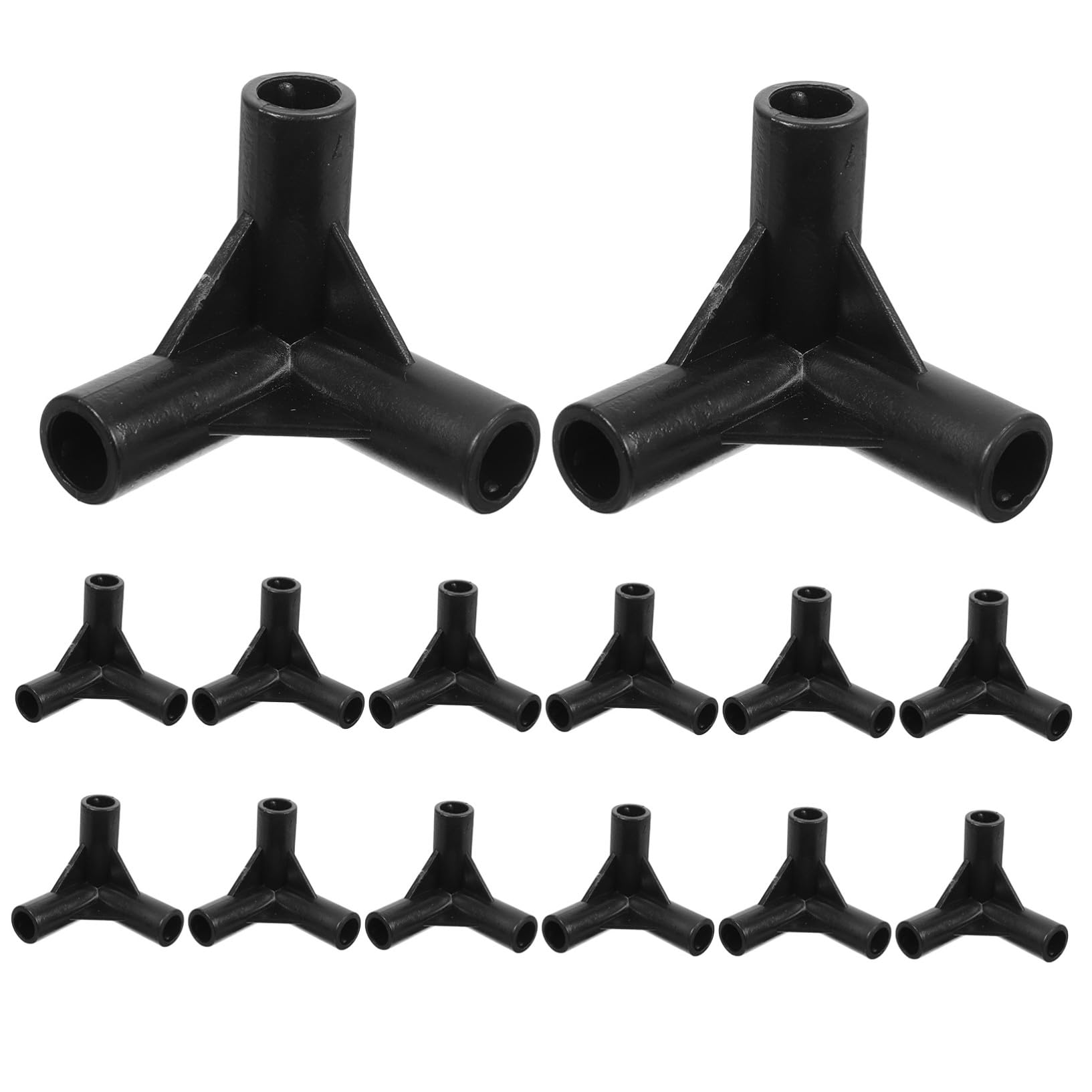 Connecteurs de tente de canopée accessoires camping pièces de rechange robustes PE noir