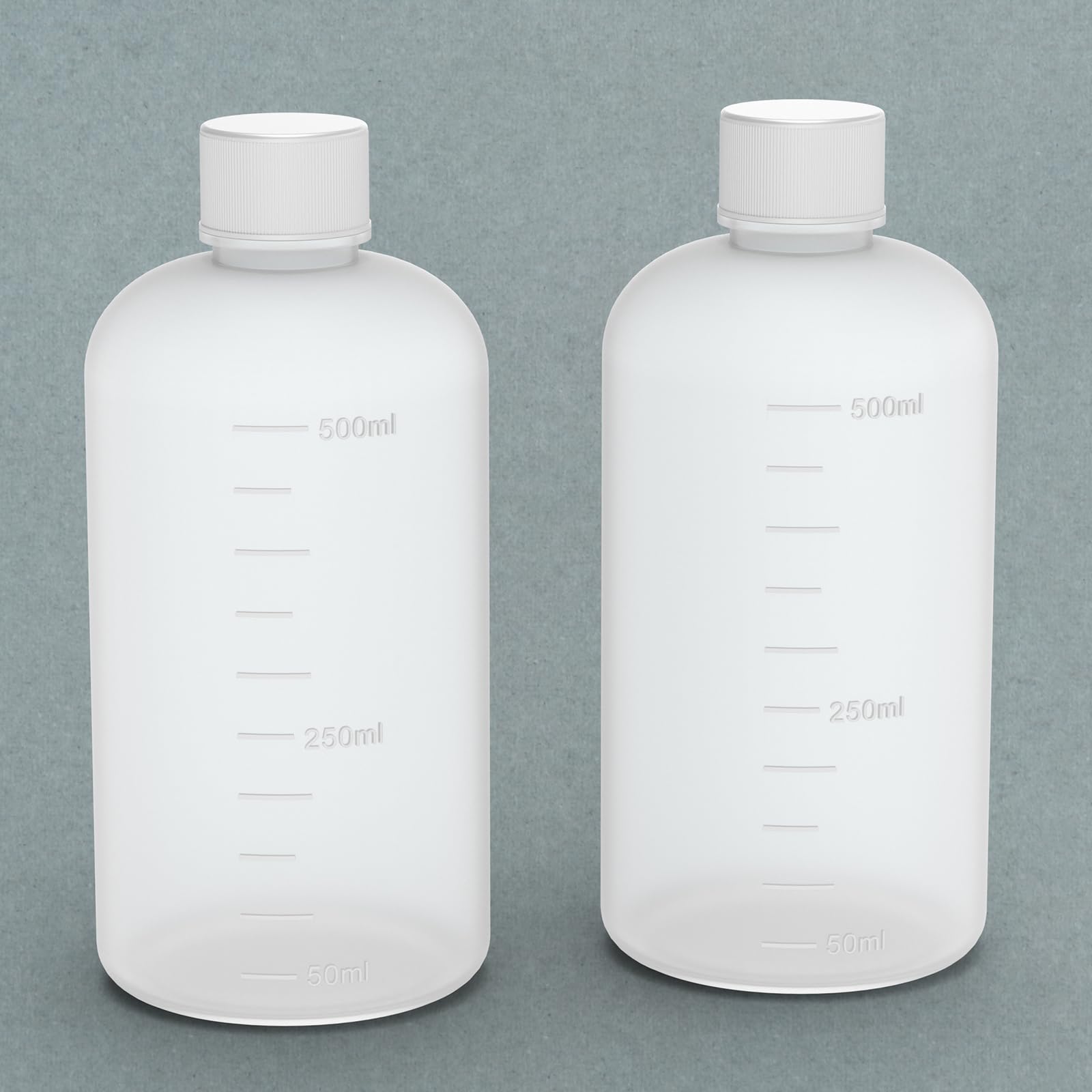 stonylab Bottiglia Reagente con Bocca Stretta, Cappuccio a Vite HDPE, 2 Pezzi, Capacità 500 ml, Fornitura da Laboratorio, Resistente e Chimicamente Inerente