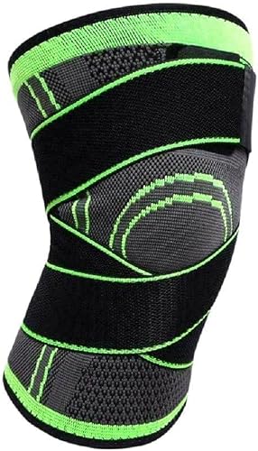 Jack Brown 3D Weaving Breathable Sleeve Support Knee Brace, Medium, Green