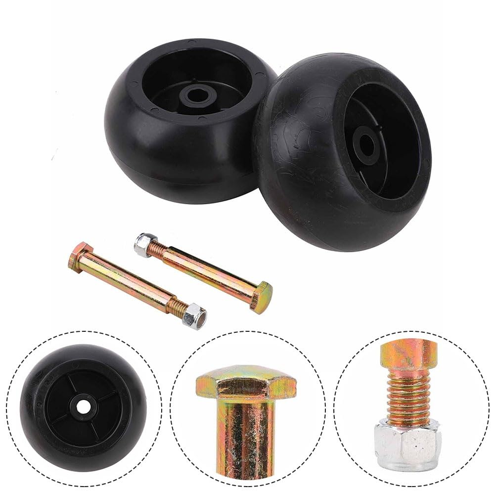 Deckrad, für Toro Aufsitzmäher, 2 Stück 12,7 cm Deckrad und Achsschrauben, Deckrad Ersatzzubehör