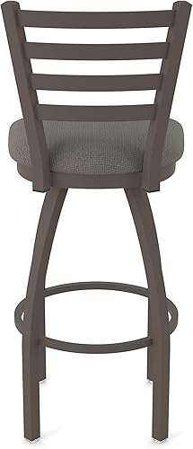 Miniatura 168 de 410 Jackie Taburete de bar giratorio de 36 pulgadas con acabado bronce y asiento de vinilo negro Vinilo negro,Canter Burdeos,Tierra Canter,Canter