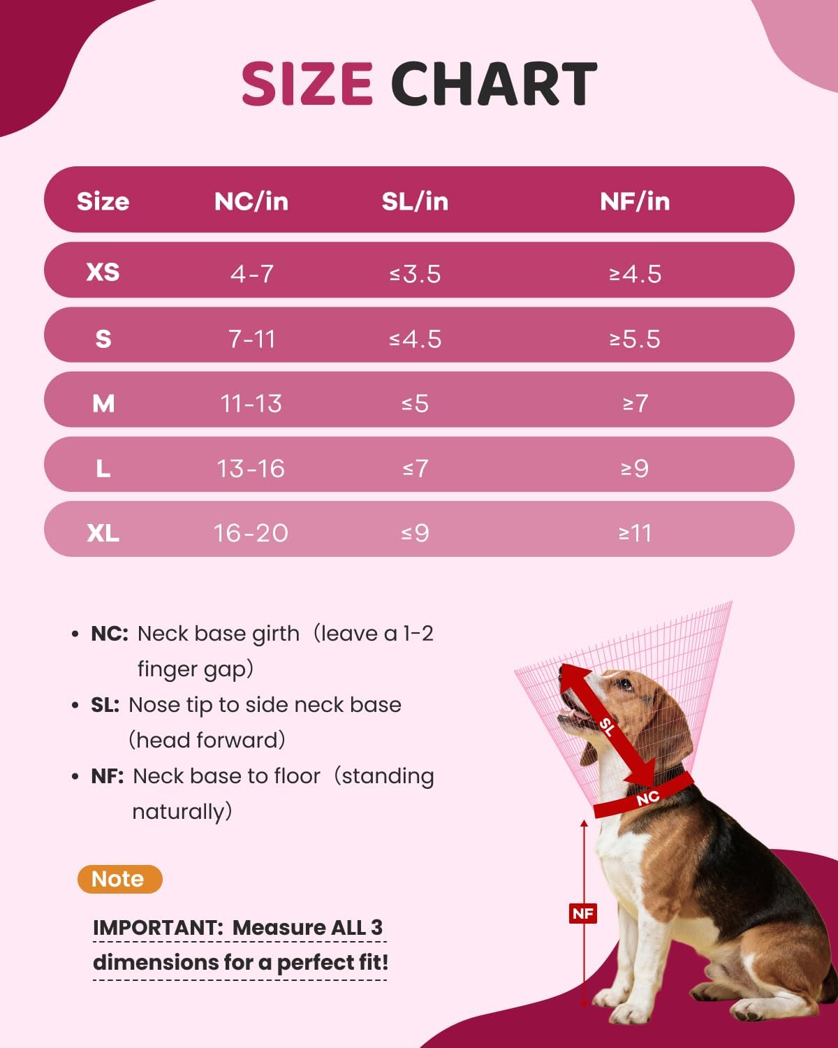 MIDOG Dog Cone Collar After Surgery, Soft Dog Cone Alternative to Stop Licking,Adjustable Elizabethan Recovery Cones for Small to Large Sized Dogs