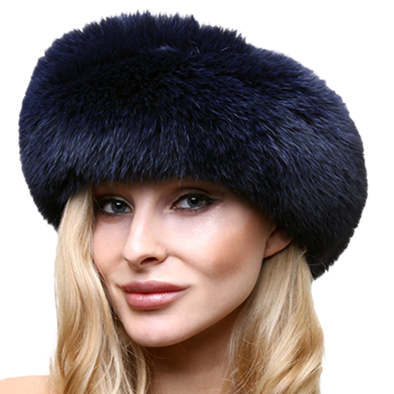 Bkpaptxywomens Faux Fur Hats Fleece Beanie Russian Style Furry