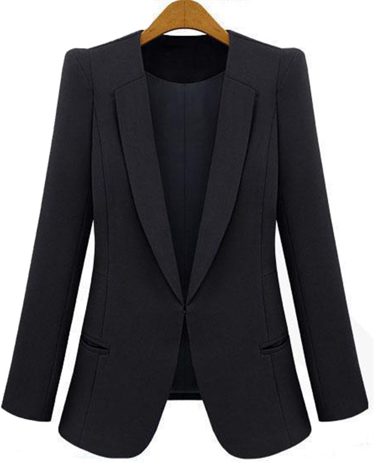 Michael Palmer Yellow Blazer Plus Size 4XL Formal Jacket Women's White Blazer Rose Blue Suit Office Black 4XL