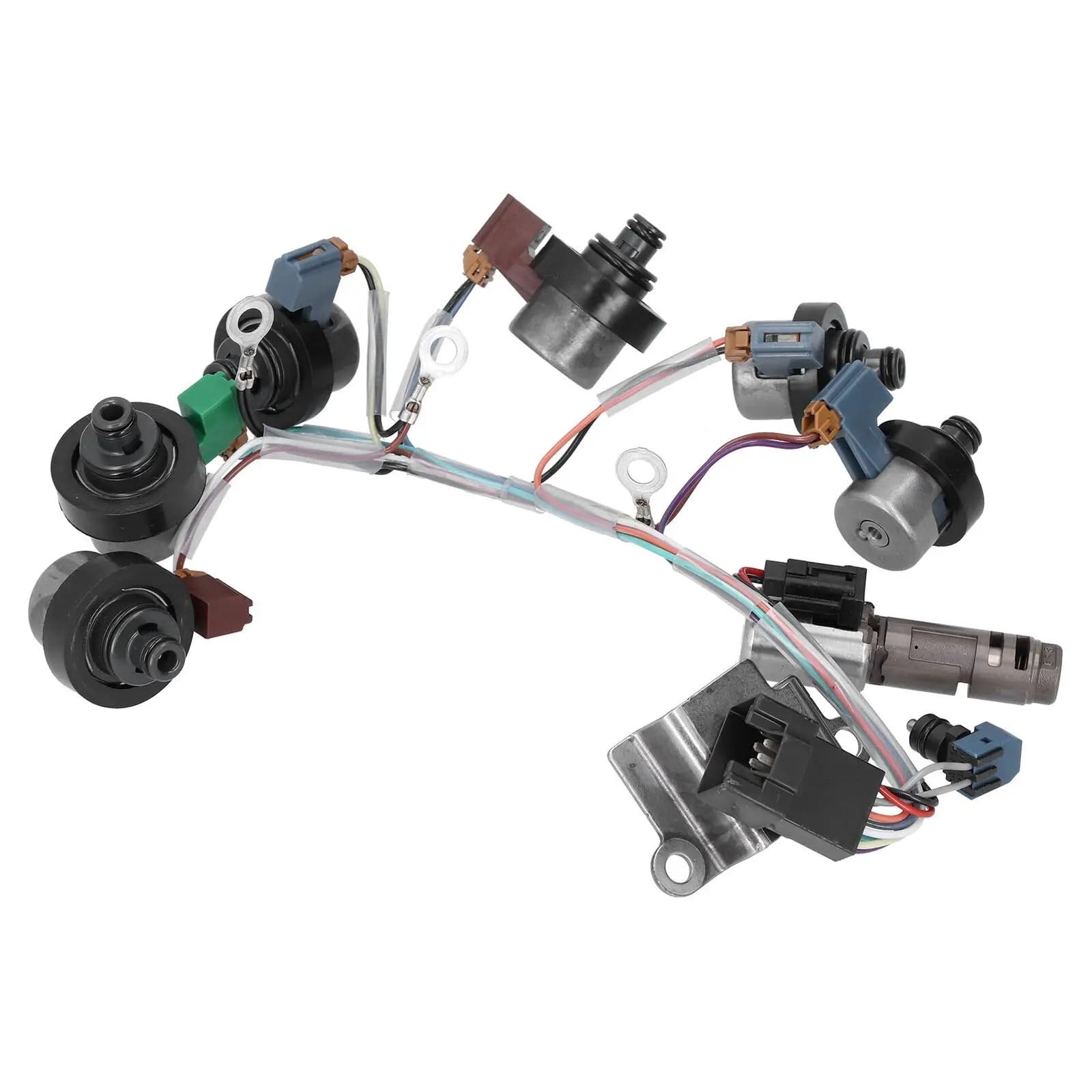 Zawór elektromagnetyczny skrzyni biegów 4EAT z wiązką przewodów, pasuje do Subaru, pasuje do Imprezy, pasuje do samochodu Forester. Zawory elektromagnetyczne Zawór Sterujący Skrzyni