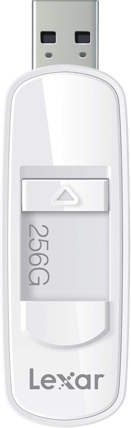 Lexar JumpDrive S75 256GB USB 3.1 Flash Drive (White)