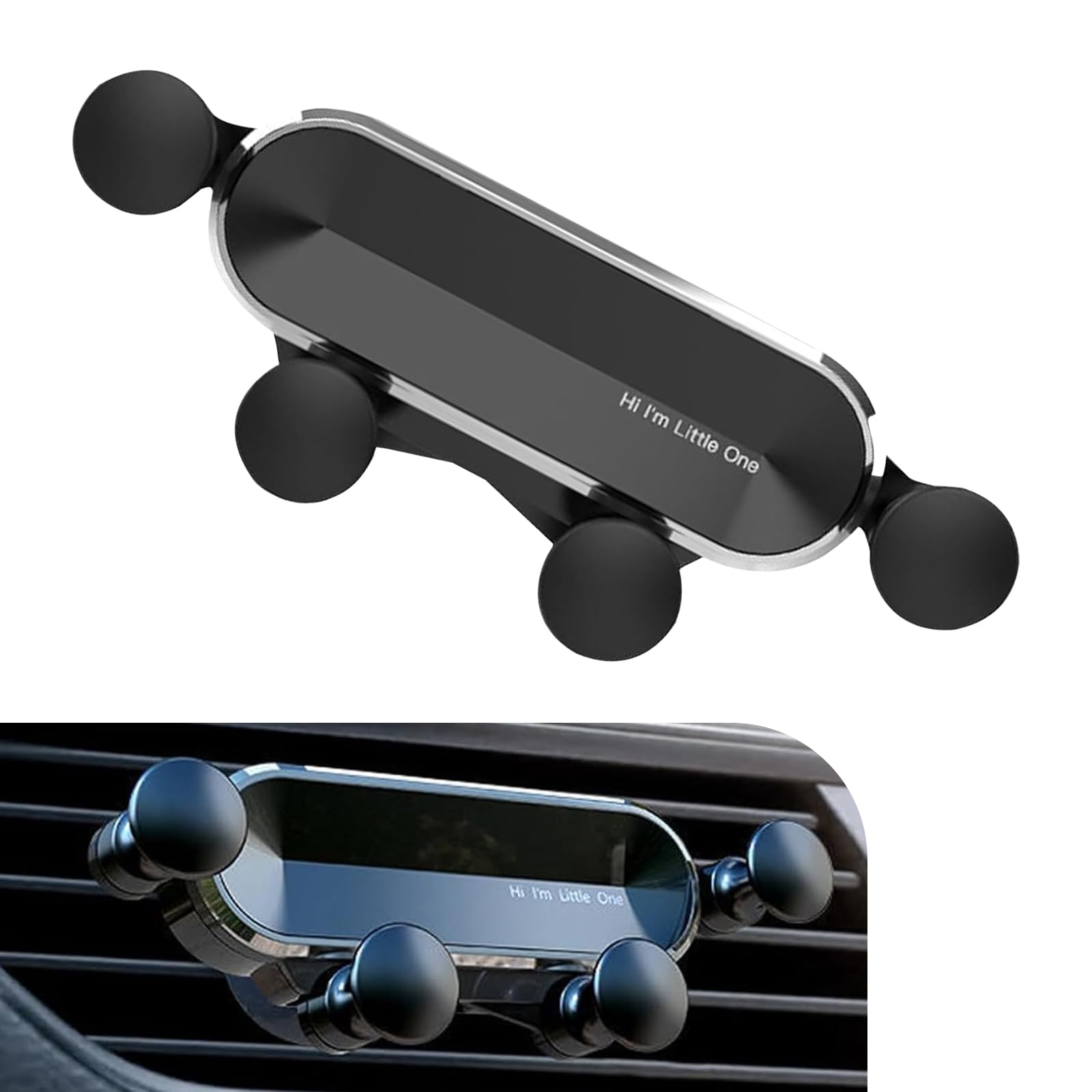 Downhill 1 PC Car Air Vent Phone Holder 360 Degrees Adjustable Air Outlet Cellphone Mount Mini Cute Air