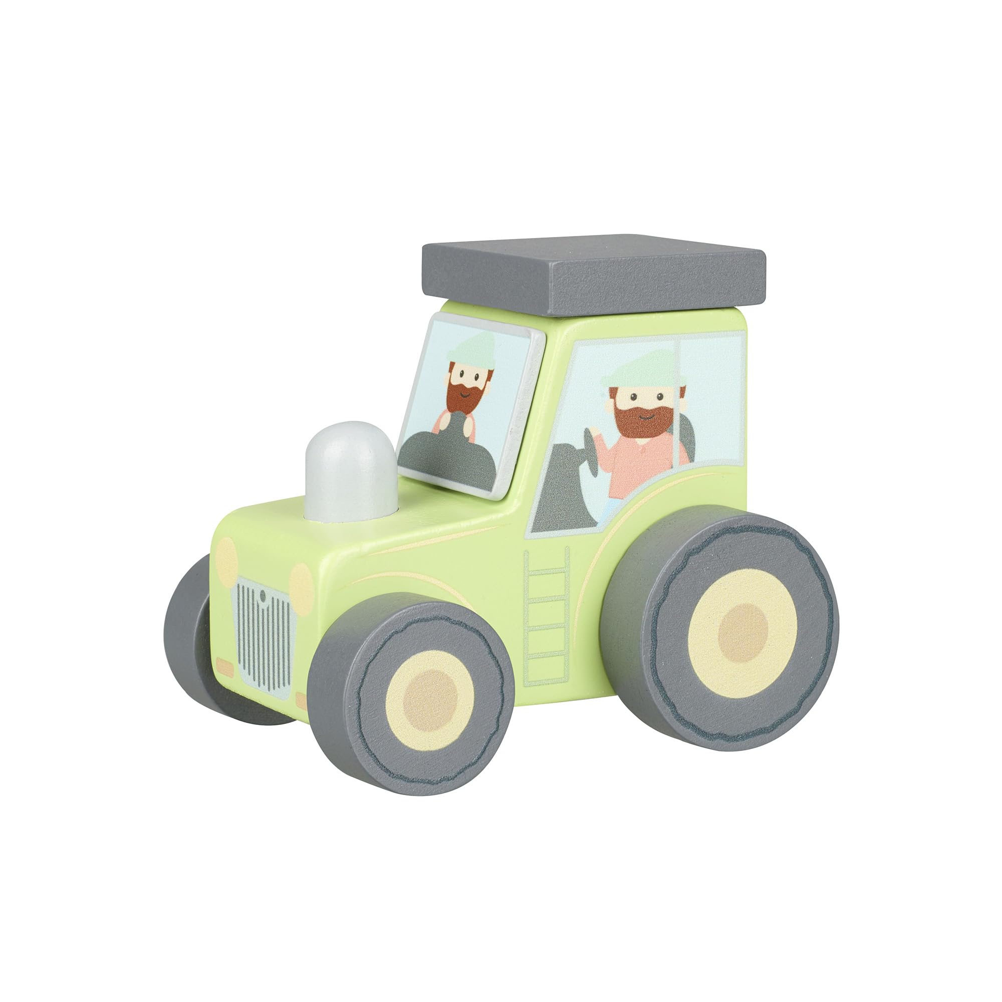 Wooden Tractor Toddler Toy Orange Tree Toys Farm Tractor Toy For Toddler