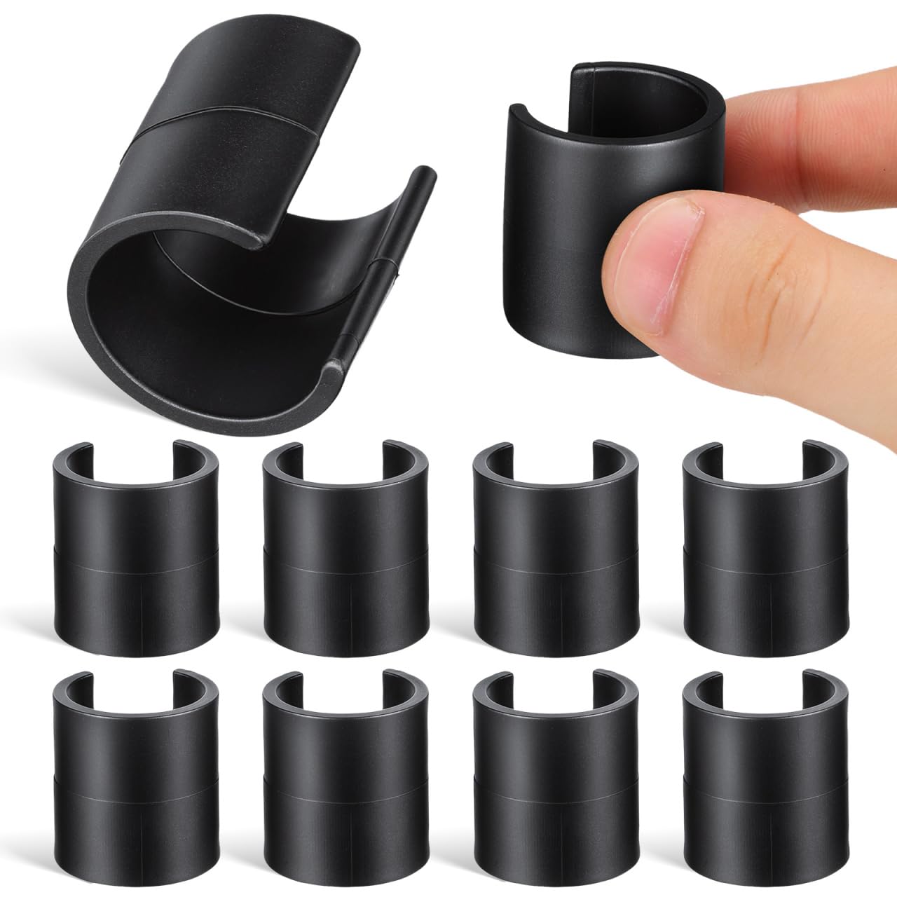 JOINPAYA 10pcs Corner Flag Clips: Plastic Buckle Flagpole Referee Clips Football Training Agility Equipment Secure Flagpole Connections Outdoor Use