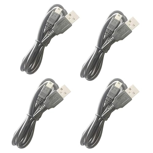 Miniatura 2 de Paquete de 2 cables USB 2.0 A a Mini-B de 5 pines USB de sincronización de datos y cargador compatible con Texas Instruments TI-84 Plus CE, C Silver