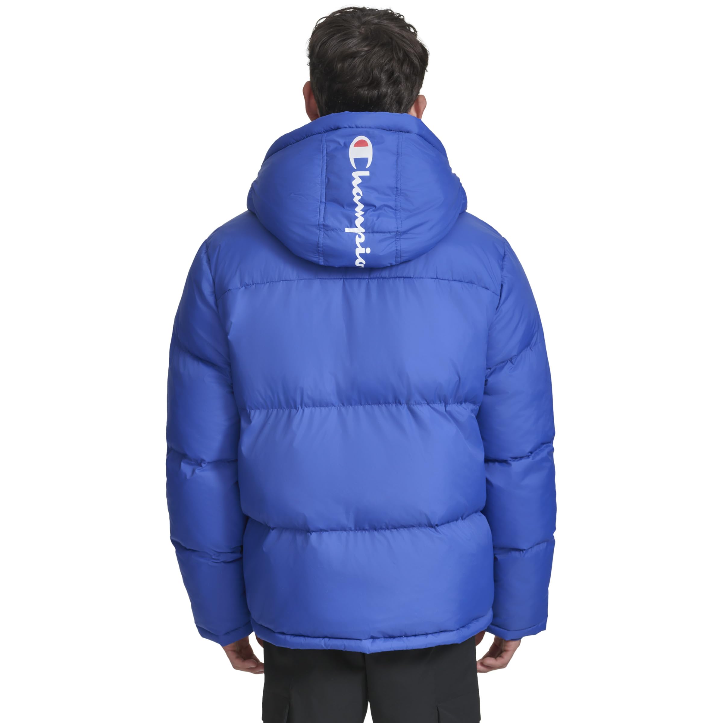 Champion Men's Quilted Hooded Puffer Giacca Uomo