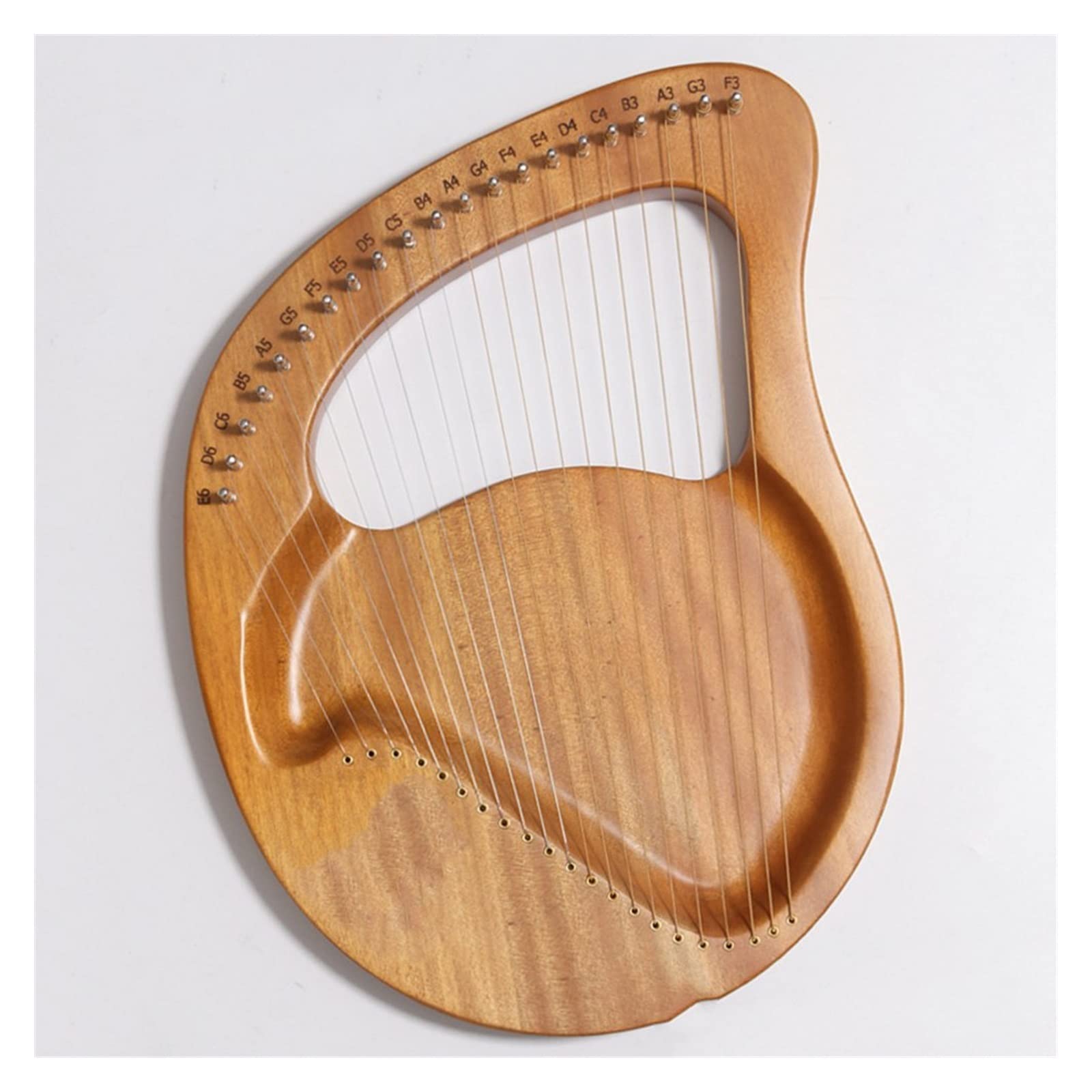 Instrumento de arpa de Lira de 21 y 24 cuerdas, instrumento musical de arpa de Lira transparente con sintonizador, martillo, Lira, arpa para principiantes