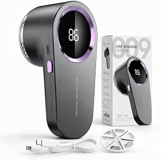Quitapelusas Eléctrico Recargable - Removedor de Pelusas y Bolitas para Ropa, Sofás y Mantas - Máquina Portátil con USB, Cuchillas de Precisión