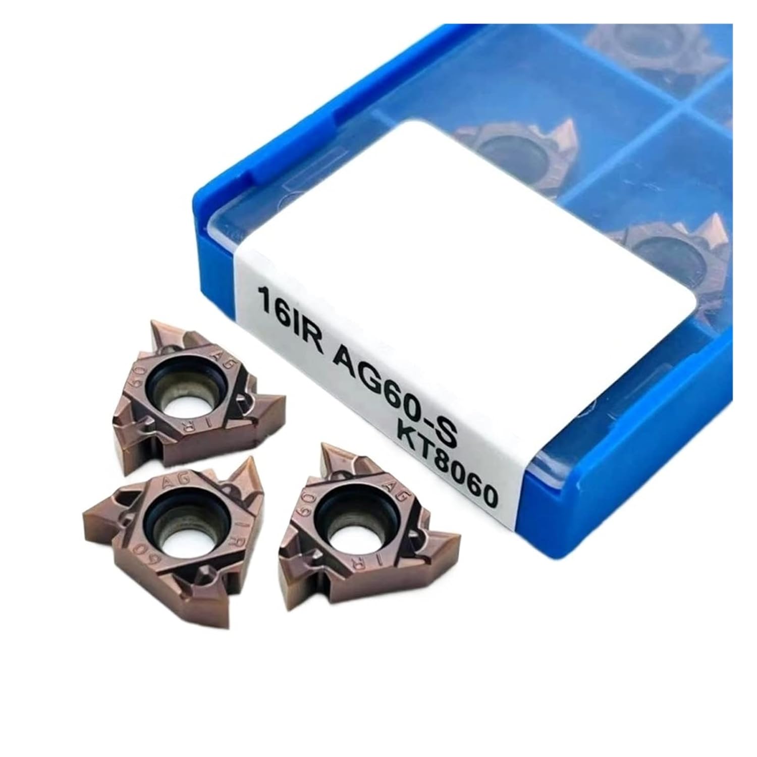 Indexable Carbide Lathe Tool Thread Cutting Tool Internal/External Thread Turning Steel Stainless(16IR AG60 8060)
