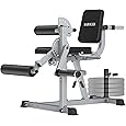 GMWD Leg Extension and Curl Machine, Lower Body Special Leg Machine, Adjustable Leg Exercise Bench with Plate Loaded, Leg Rotary Extension for Thigh, Home Gym Weight Machine
