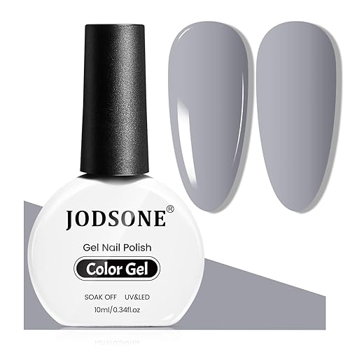 JODSONE Light Grey Gel Nail Polish 10ml Soak Off Nail