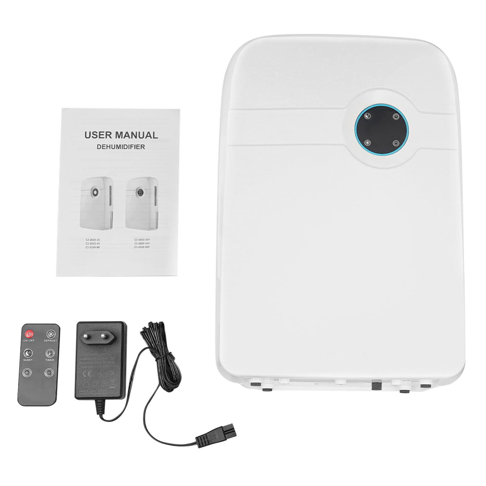 Deshumidificador 2500 ml 42 W – eficiente cuarto de baño – portátil, apagado automático, compacto, silencioso, apagado automático, ideal para el hogar