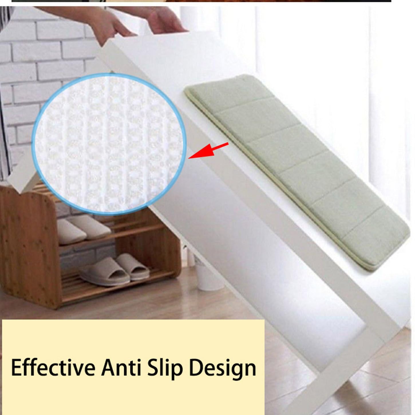 Tappeto da bagno morbido in memory foam, extra morbido, antiscivolo, assorbente, ad asciugatura rapida, per bagno, cucina, casa (100 x 200 cm, verde scuro)
