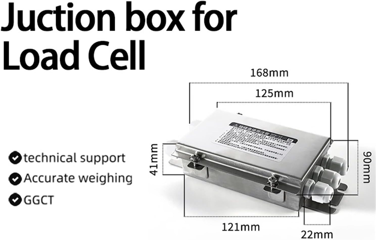 Load Cell 4-in-one-Out High Precision Junction Box Weight Module for Versatile Weighing Sensor Transmitter Display Stainless