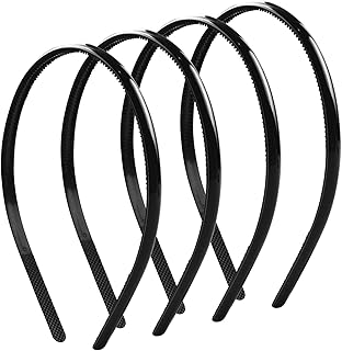 4 PCS Plastic Headbands Thin Headband Skinny Headbands Hard Headbands Plain Headband for Women Girls Diy Hair Bands Headba...