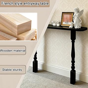Modern Console Tables, Decorative Wood Foyer Accent, Narrow Sofa Table For Living Room Hallway Foyer, Easy Assembly(120x20x88cm)