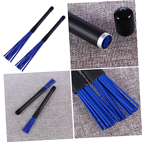 Baquetas retráctiles ERINGOGO para jazz y rock, con mangos telescópicos, color azul, material nailon miniatura 4