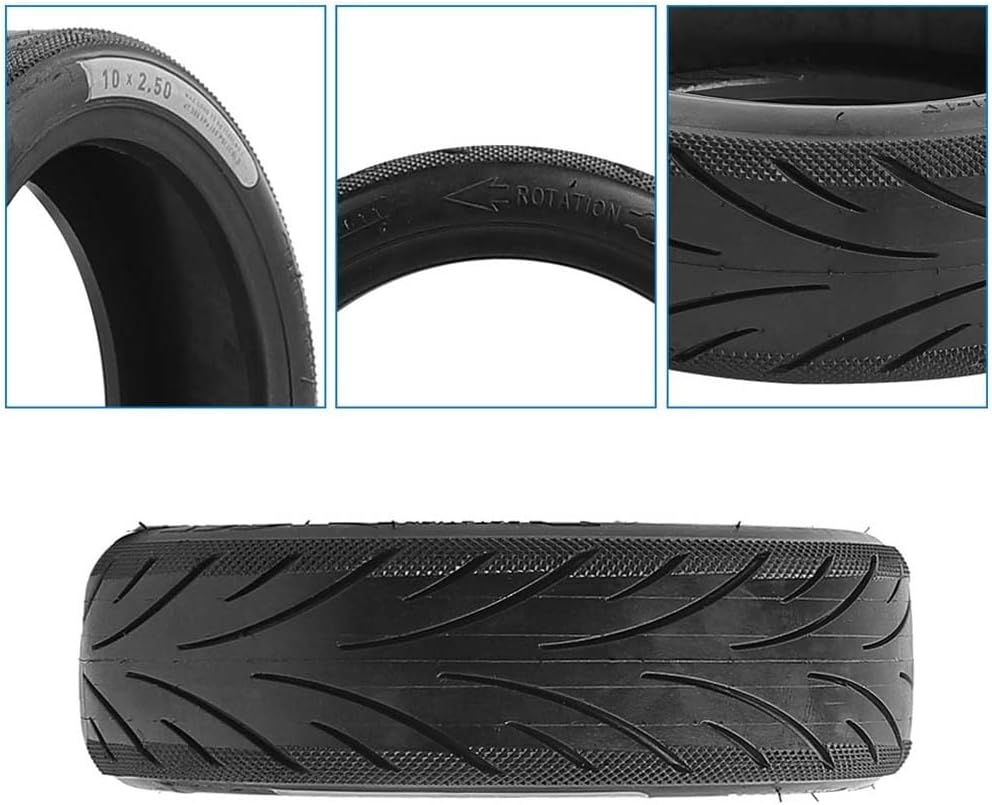 10x2.50 Self-Repair Tubeless Tyre For Ninebot F2/F2 Plus Electric Scooter, 10 Inch Scooters Rubber Tire Replacement