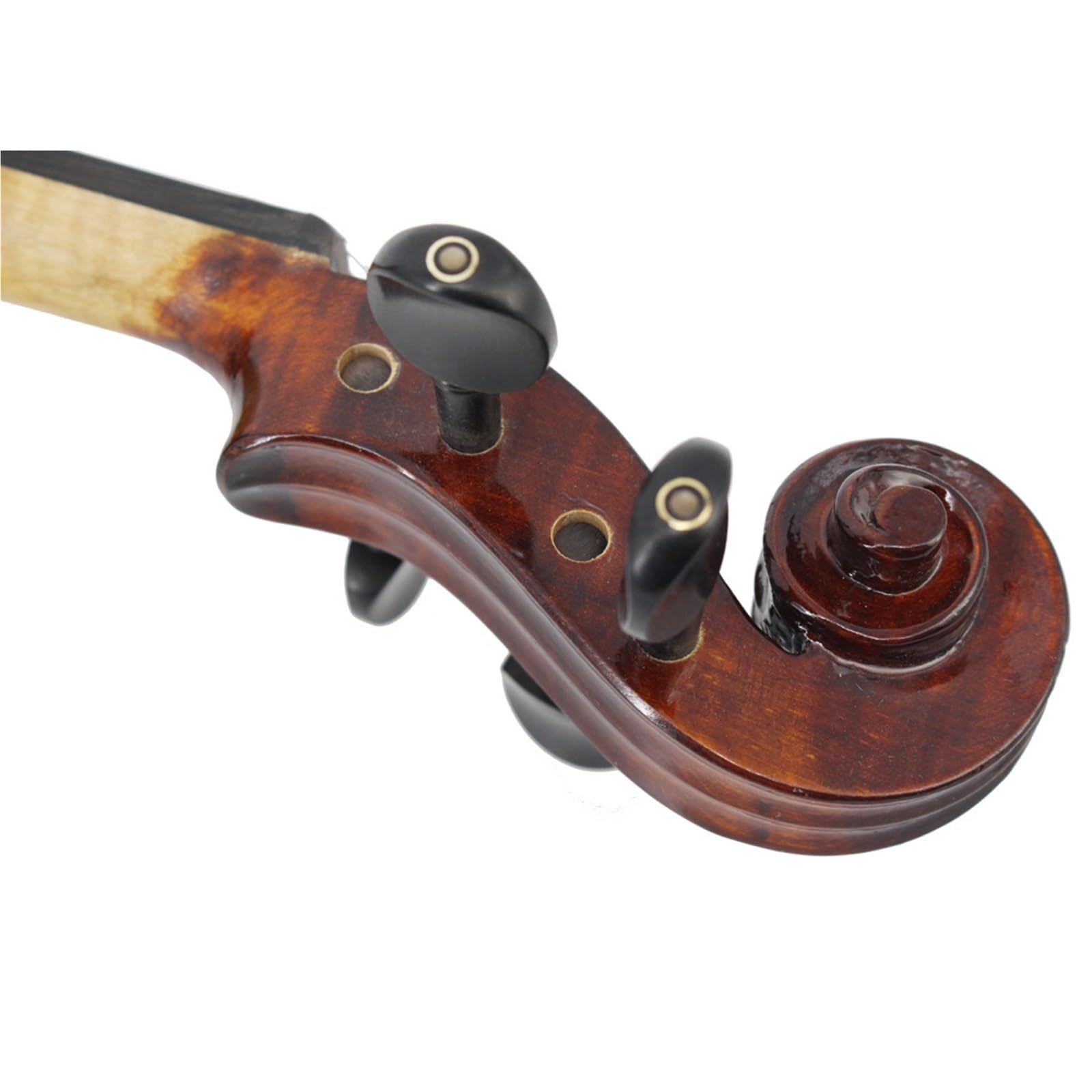 Violino Set Esame Di Grado Principiante 4/4 Suonare Accessori In Ebano Con Motivi Fatti A Mano Violino Con Motivi Tigrati(3/4)