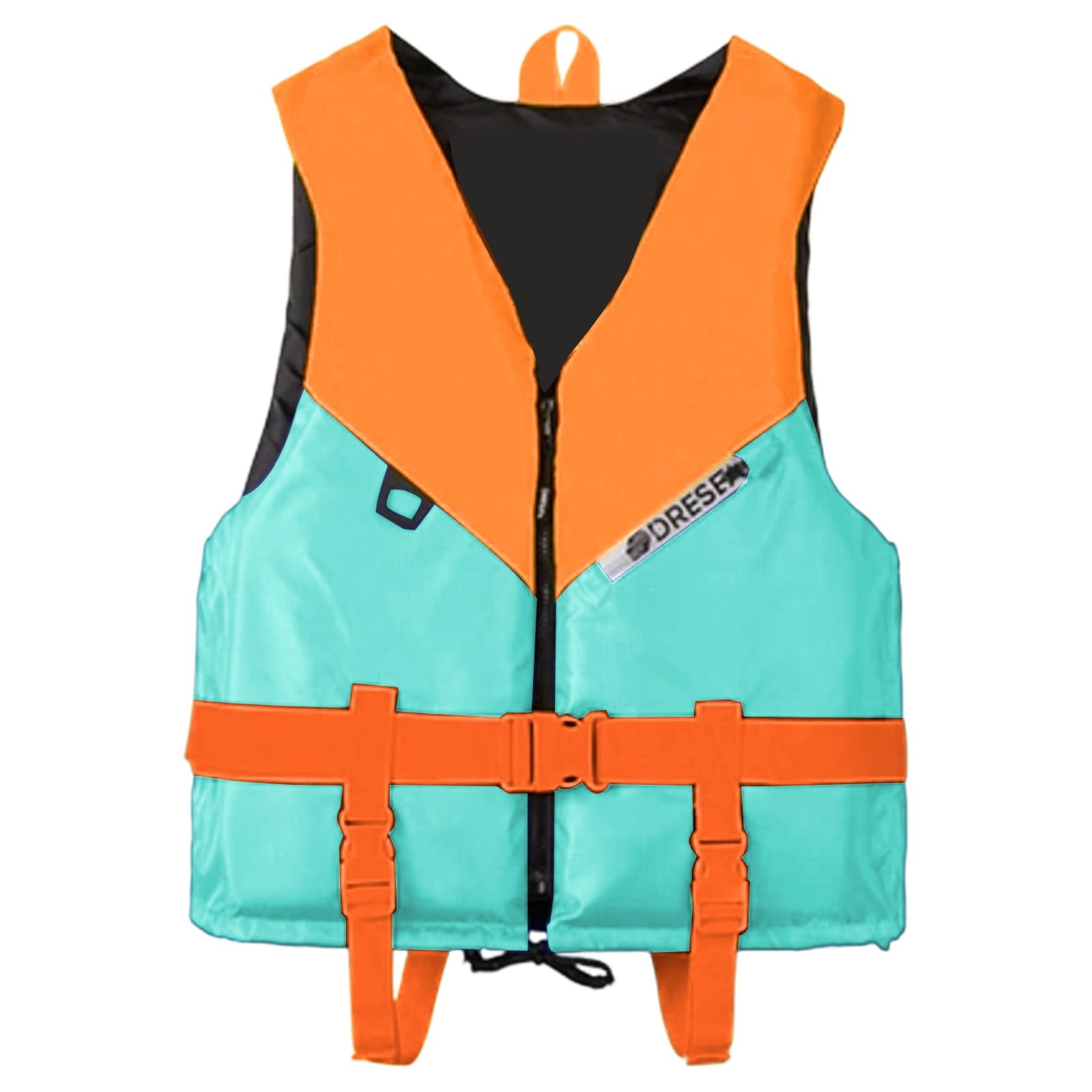Swim Vest Unisex Swim Jackets with Strap and Whistle Reflective Strips Gilet Swimsuit for Pool Summer Kayaking Beach Play Snorkeling Holiday (X1-Red, XL（70-90KG）) — image 1