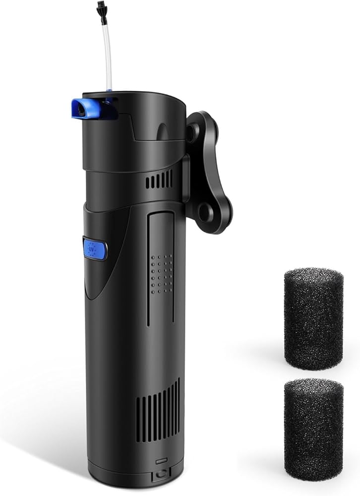 Flexzion Aquarium UV Filter - 4-in-1 198 Gallon Fish Tank UV Light