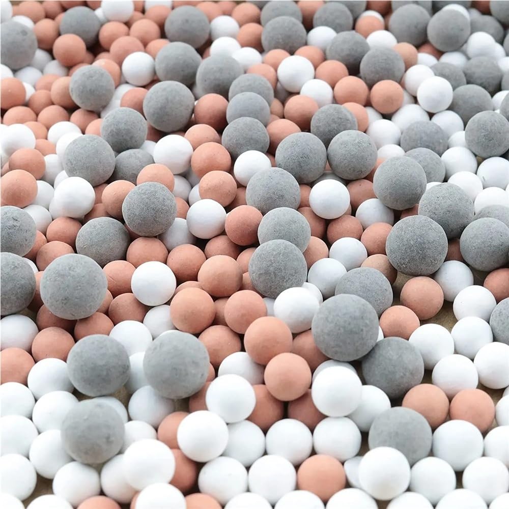 Repuesto de filtro de cabezal de ducha, cuentas minerales y piedras purificadoras para filtración de agua, ideal para duchas limpias y refrescantes, mejora tu experiencia de ducha hoy