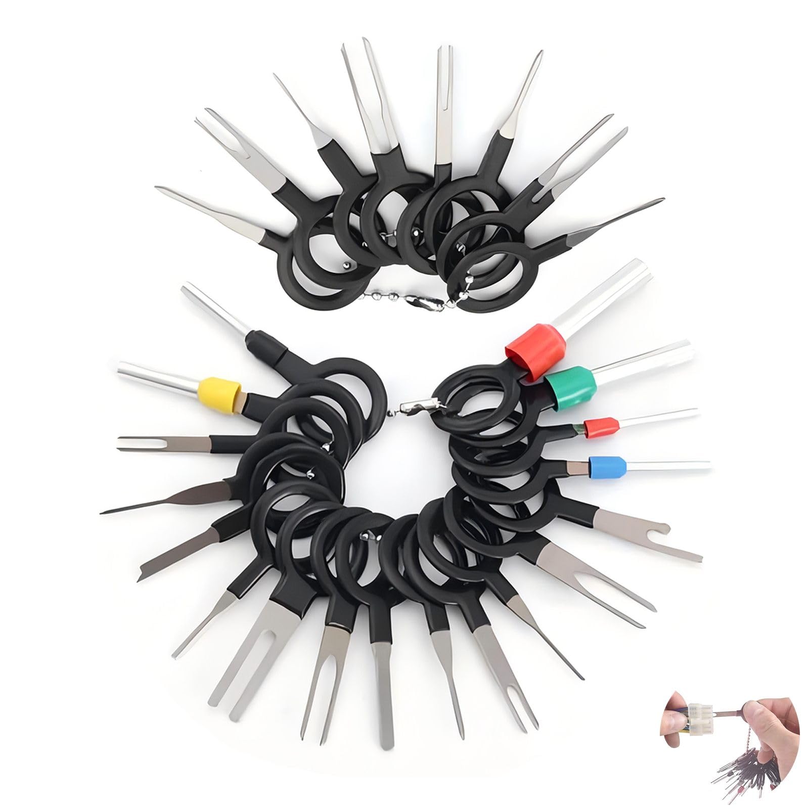 Set 26 Pezzi Strumenti Rimozione Terminali Auto | Estrattori Pin E Connettori - Per Riparazioni