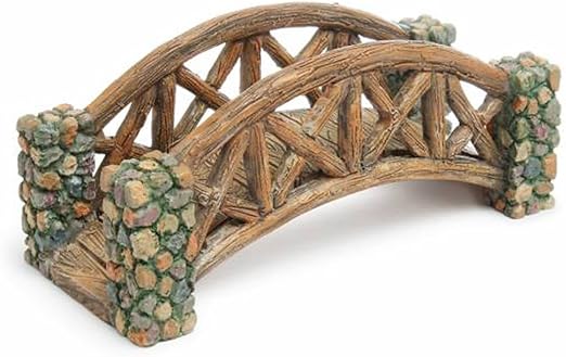 Marshall Home MG47 Fairy Gardening Miniature Statuary Bristol Bridge, 5", Multicolor